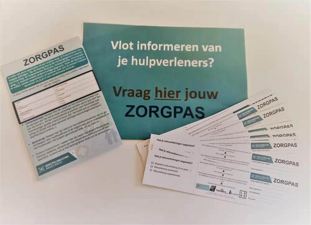 Een foto van en informatie over de Zorgpas